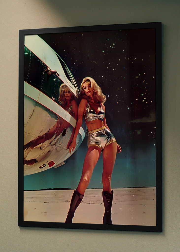 Retro sci-fi umění 01