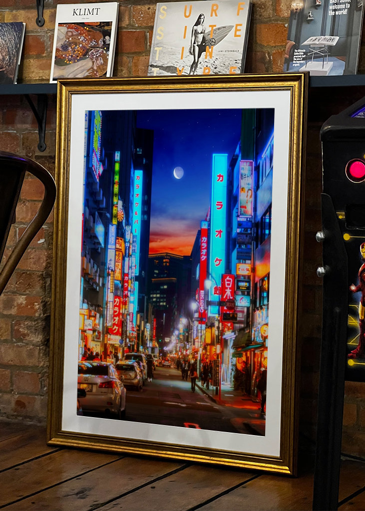 Sonnenuntergang bei Tokio Nacht