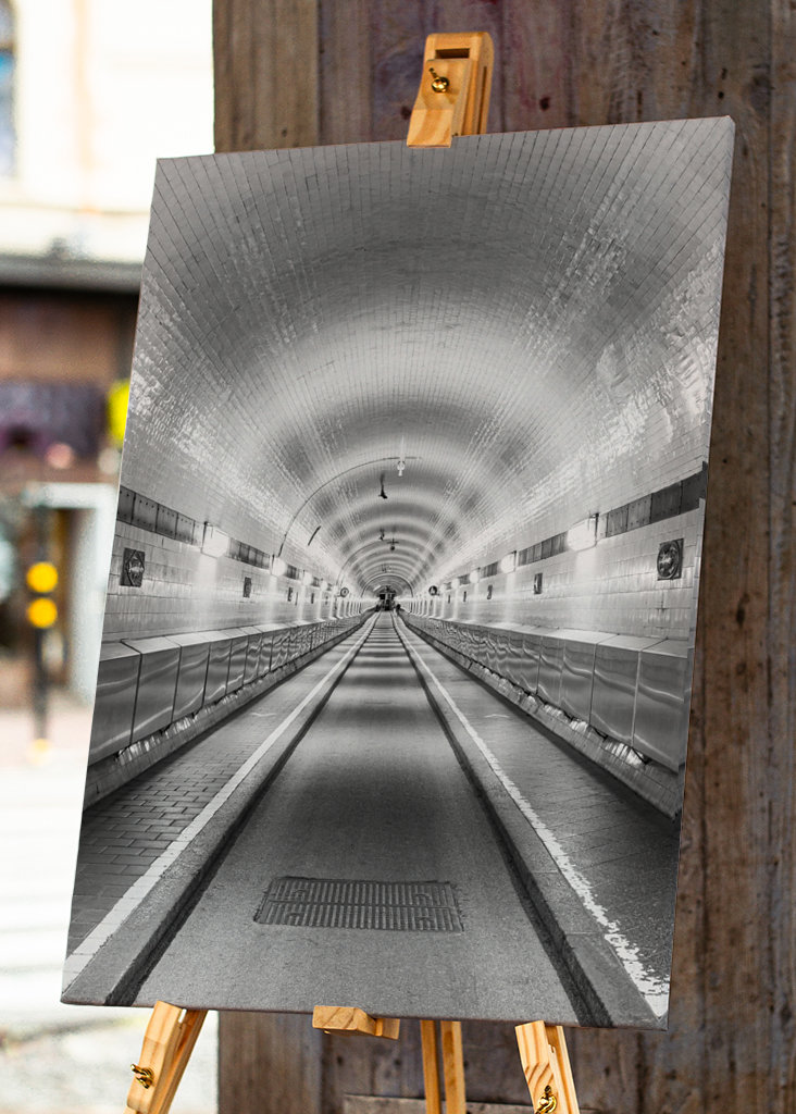 Old Elbe Tunnel in Hamburg