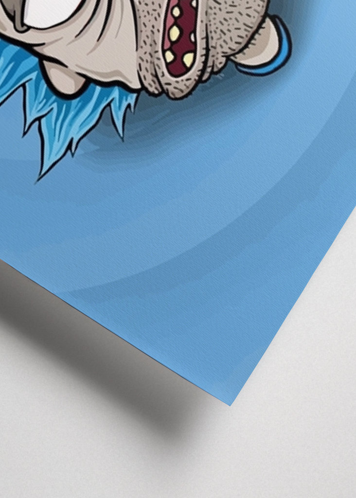 Cara divertida Rick Y Morty