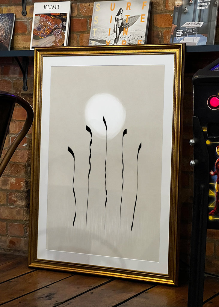 Nowoczesna grafika boho w kolorze beżowym