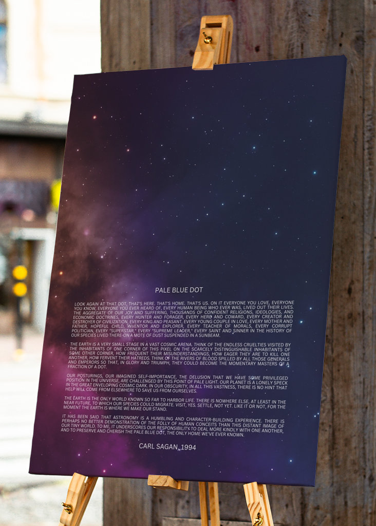 Blassblauer Punkt Rede