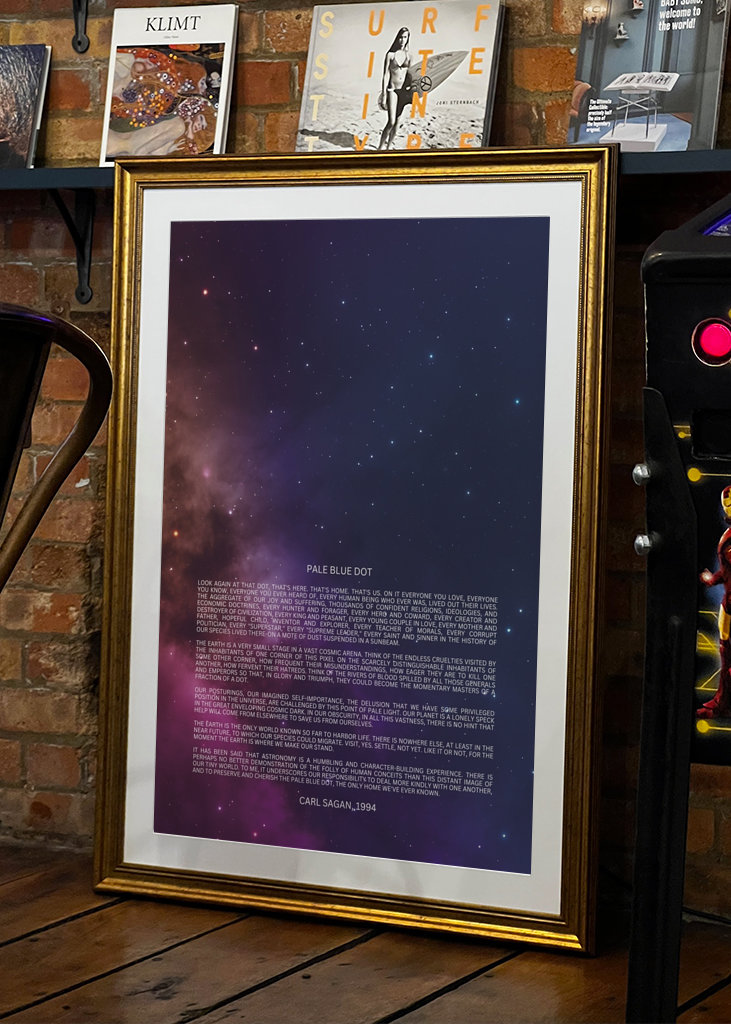 Blassblauer Punkt Rede