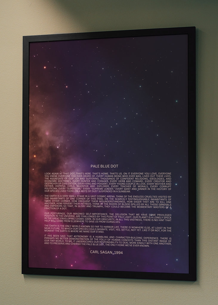 Blassblauer Punkt Rede