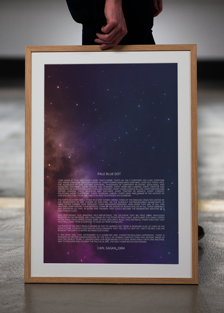 Blassblauer Punkt Rede