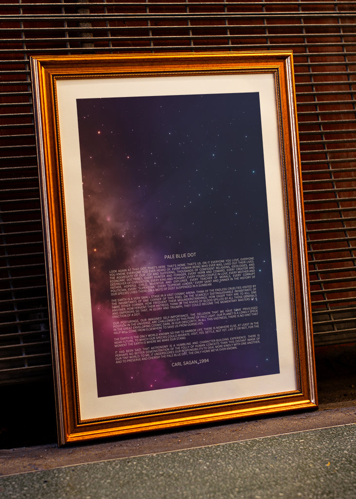 Blassblauer Punkt Rede