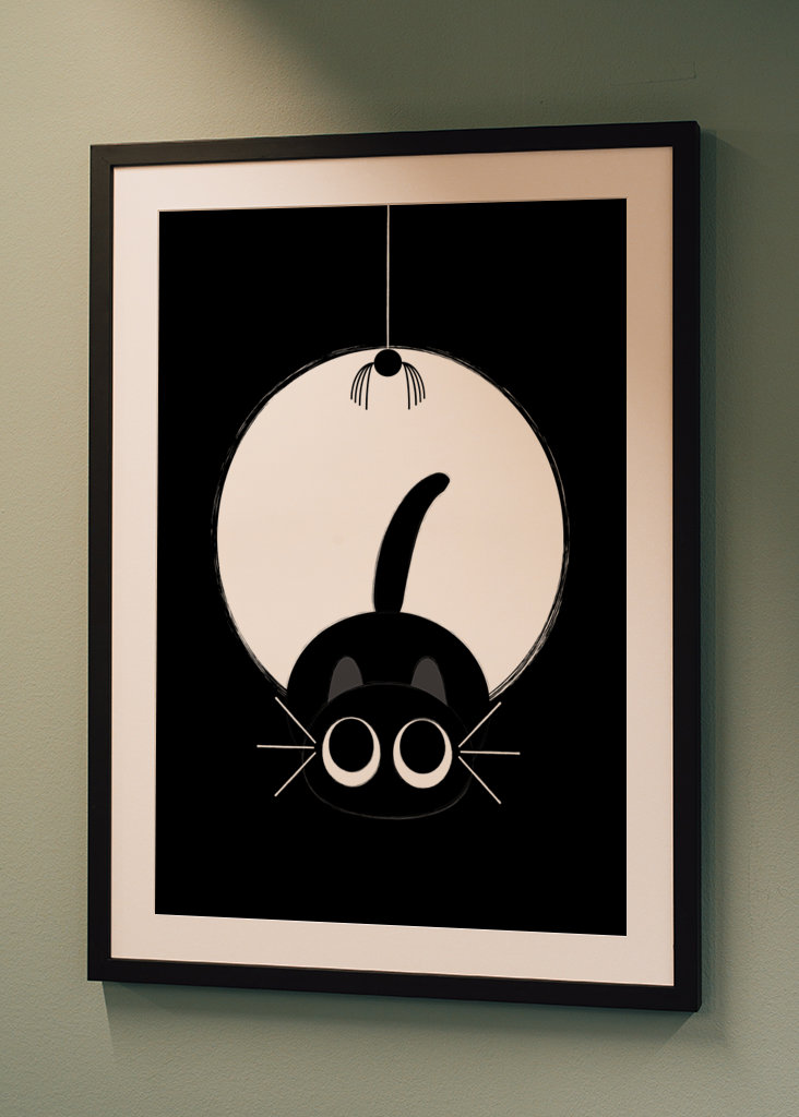 Kattens leg med edderkoppen