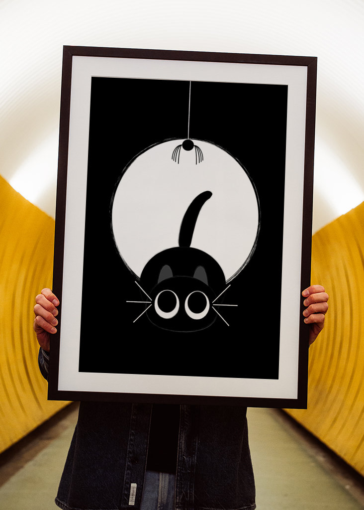 Kattens leg med edderkoppen