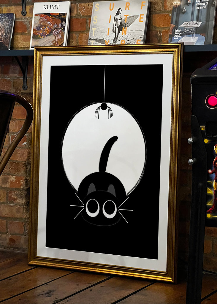 Kattens leg med edderkoppen