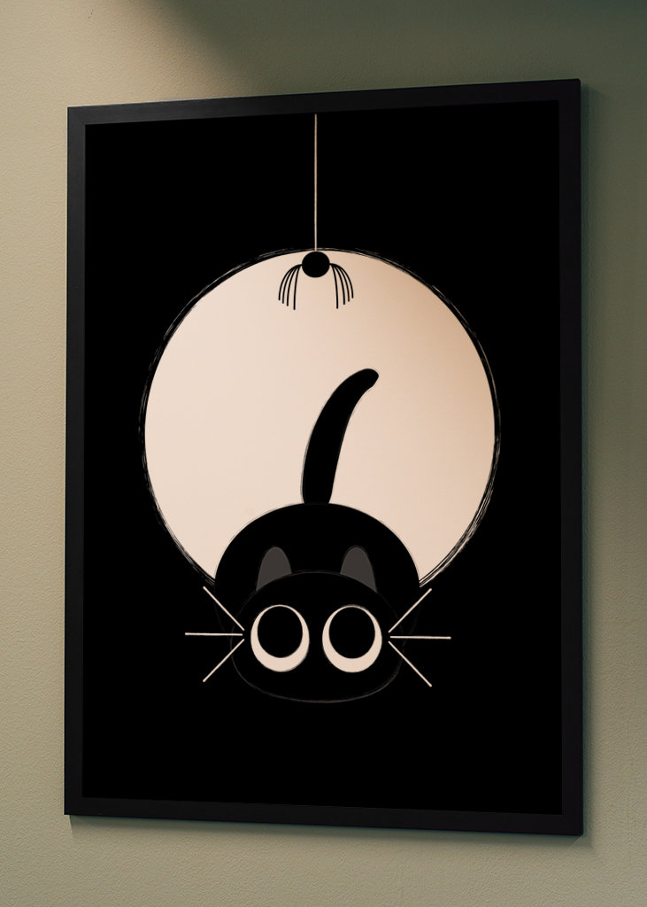 Kattens leg med edderkoppen