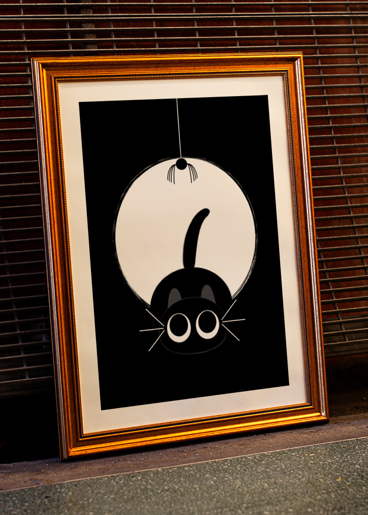 Kattens leg med edderkoppen