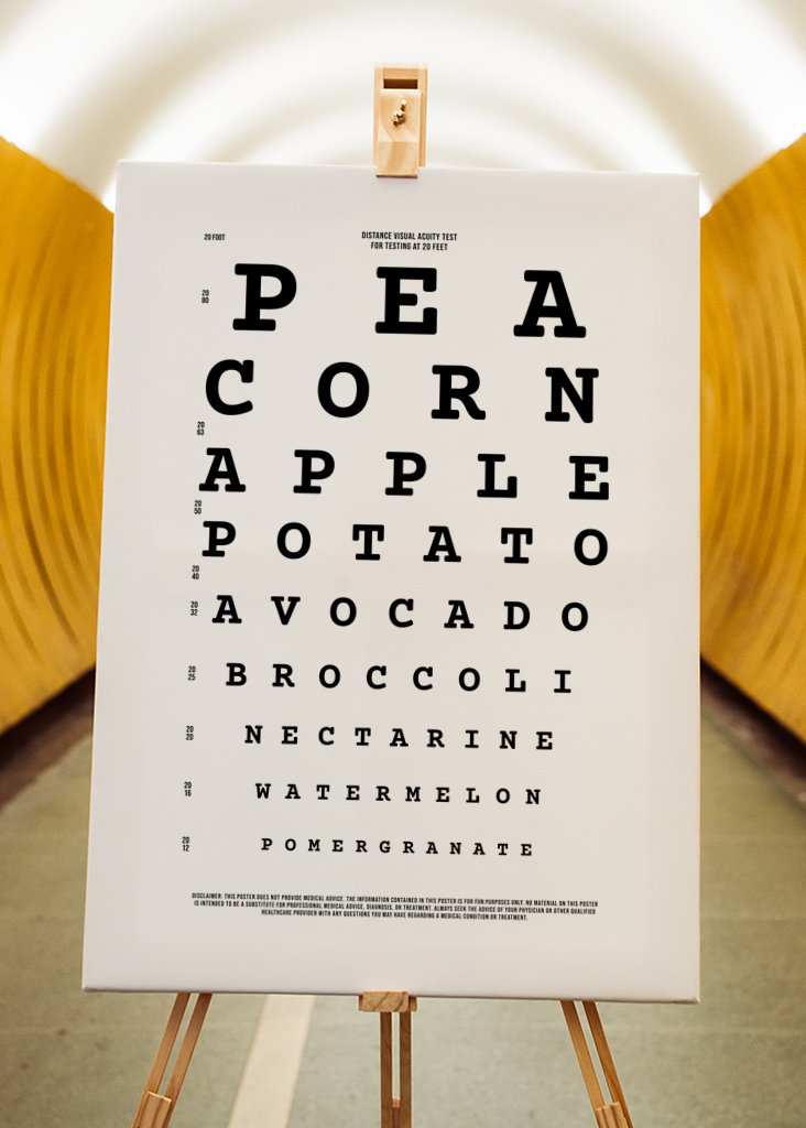 Visual Test Veggies and Fruits