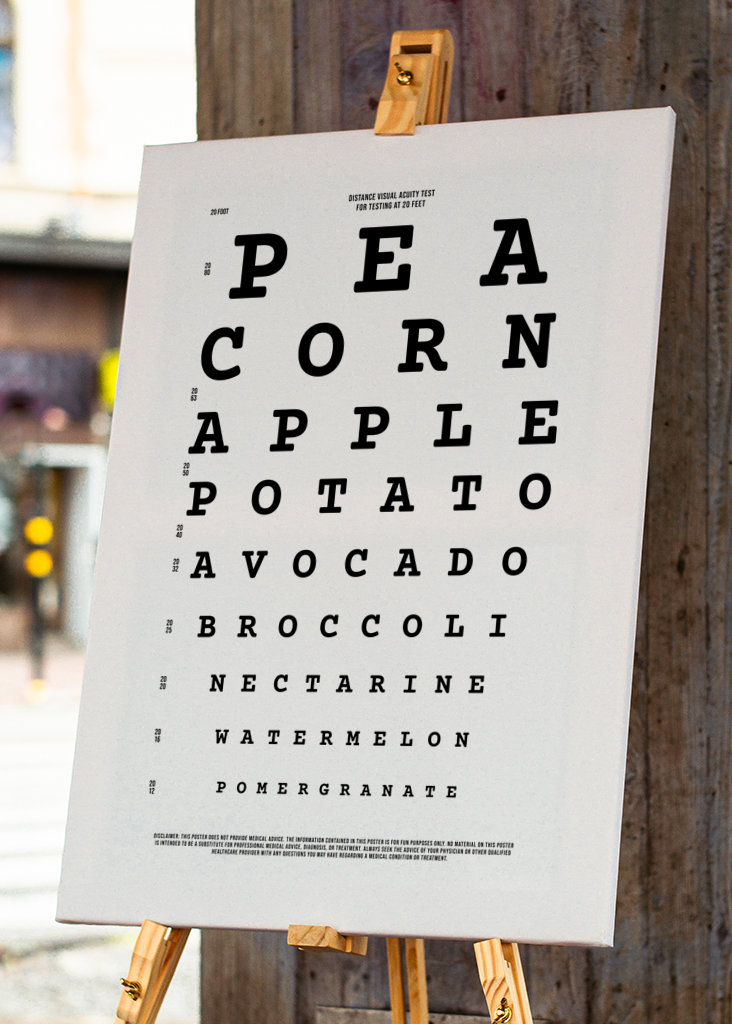 Visual Test Veggies and Fruits