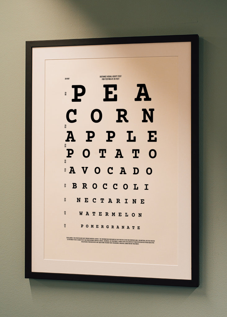 Visual Test Veggies and Fruits