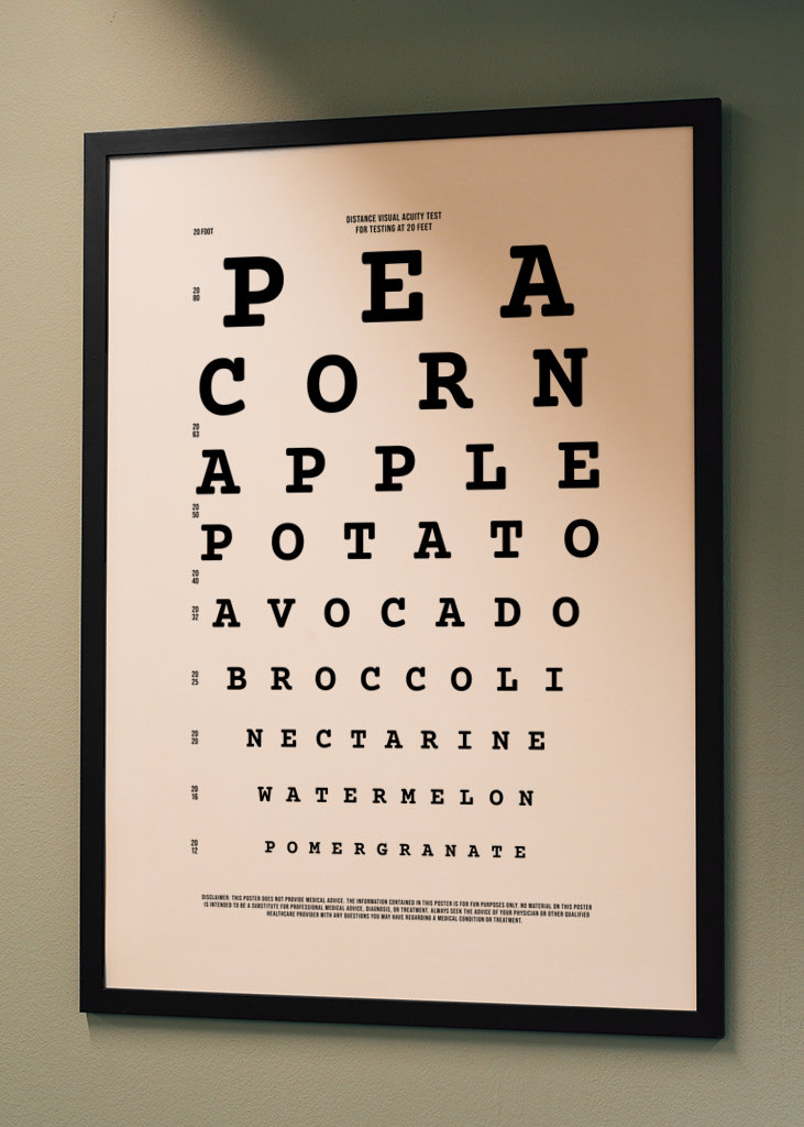 Visual Test Veggies and Fruits