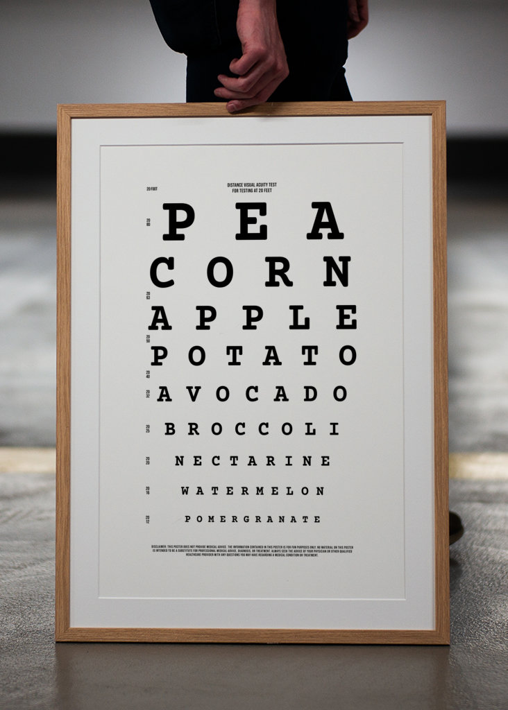 Visual Test Veggies and Fruits