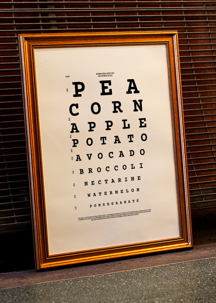 Visual Test Veggies and Fruits