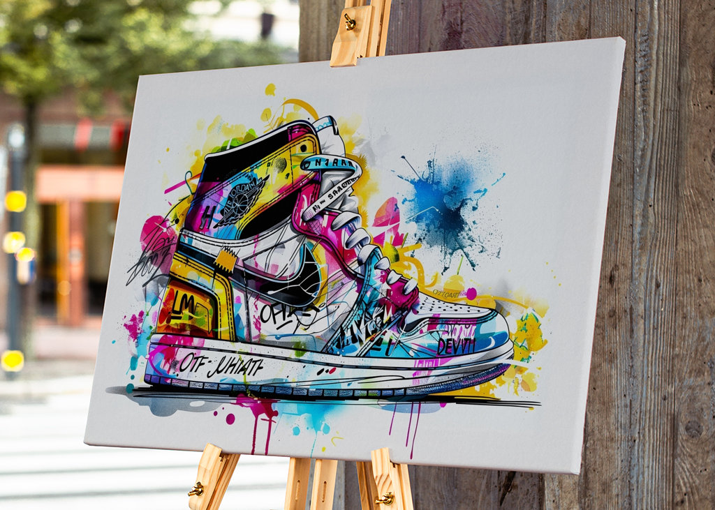 Pop art Sneaker Graffiti posters & prints by jenny maksoud - Printler