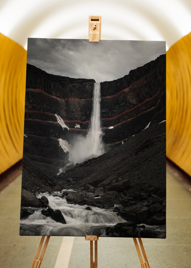 Hengifoss Wasserfall
