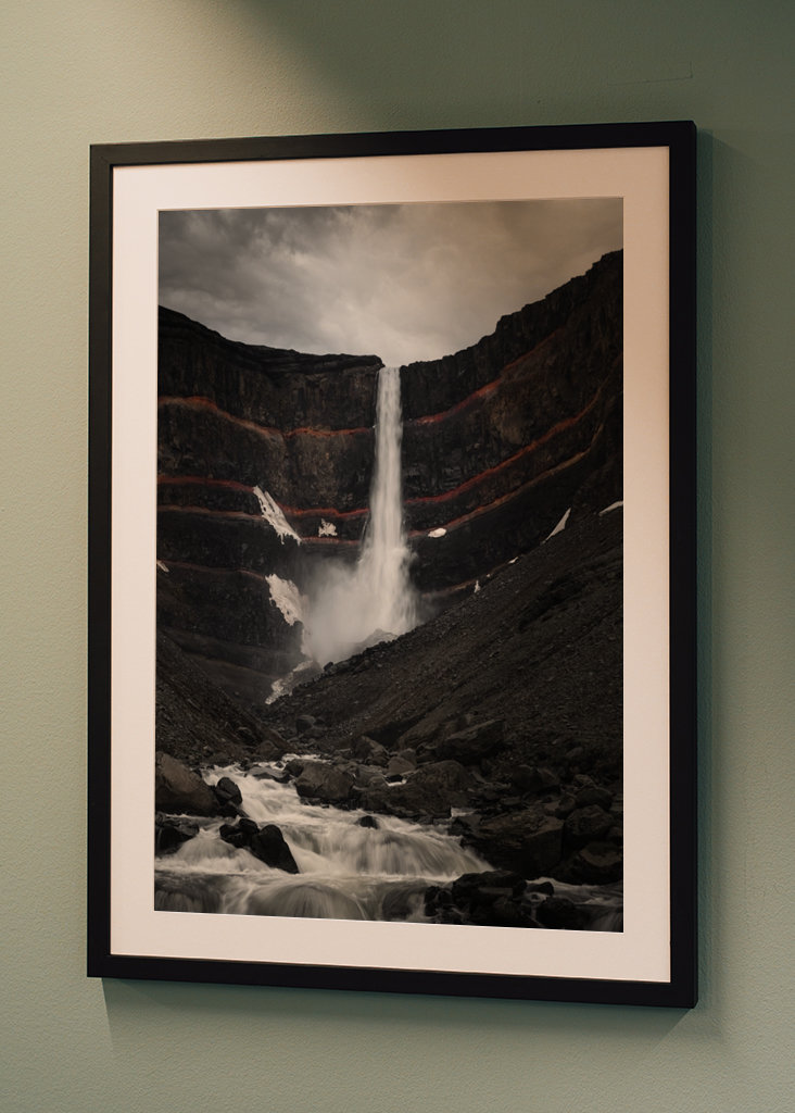 Hengifoss Wasserfall