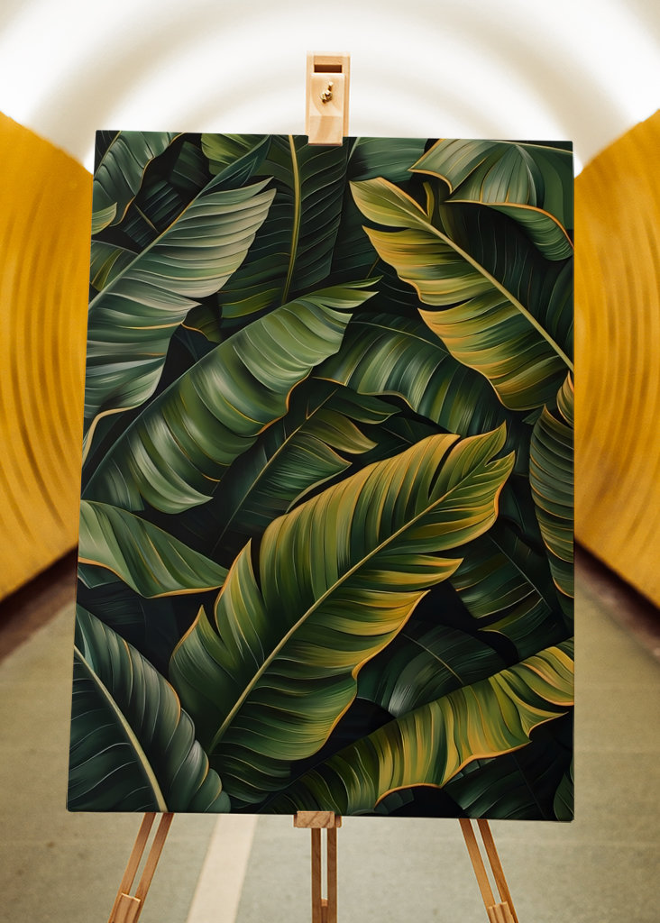 Green Tropic Leaves 1