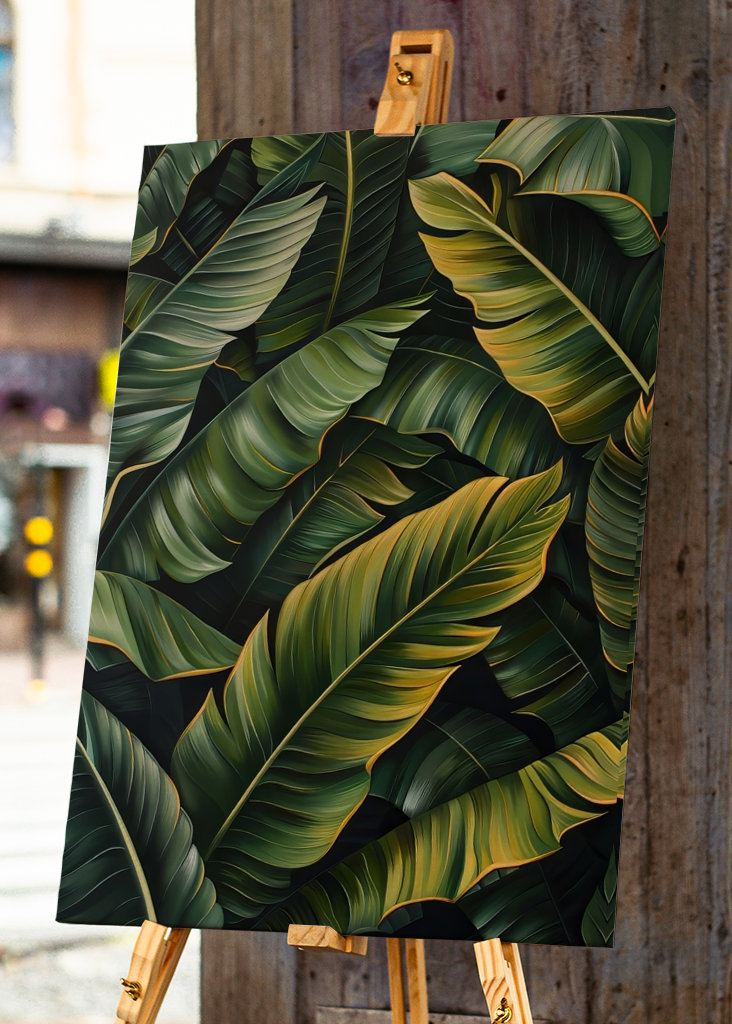 Green Tropic Leaves 1