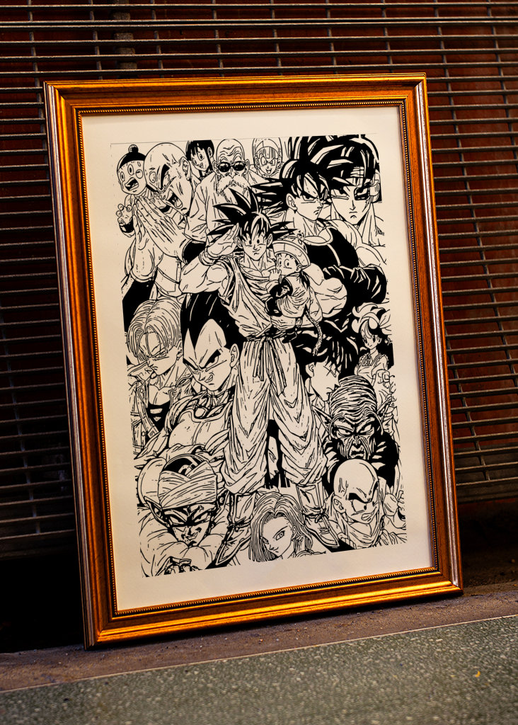 Dragon Ball Z Manga Art