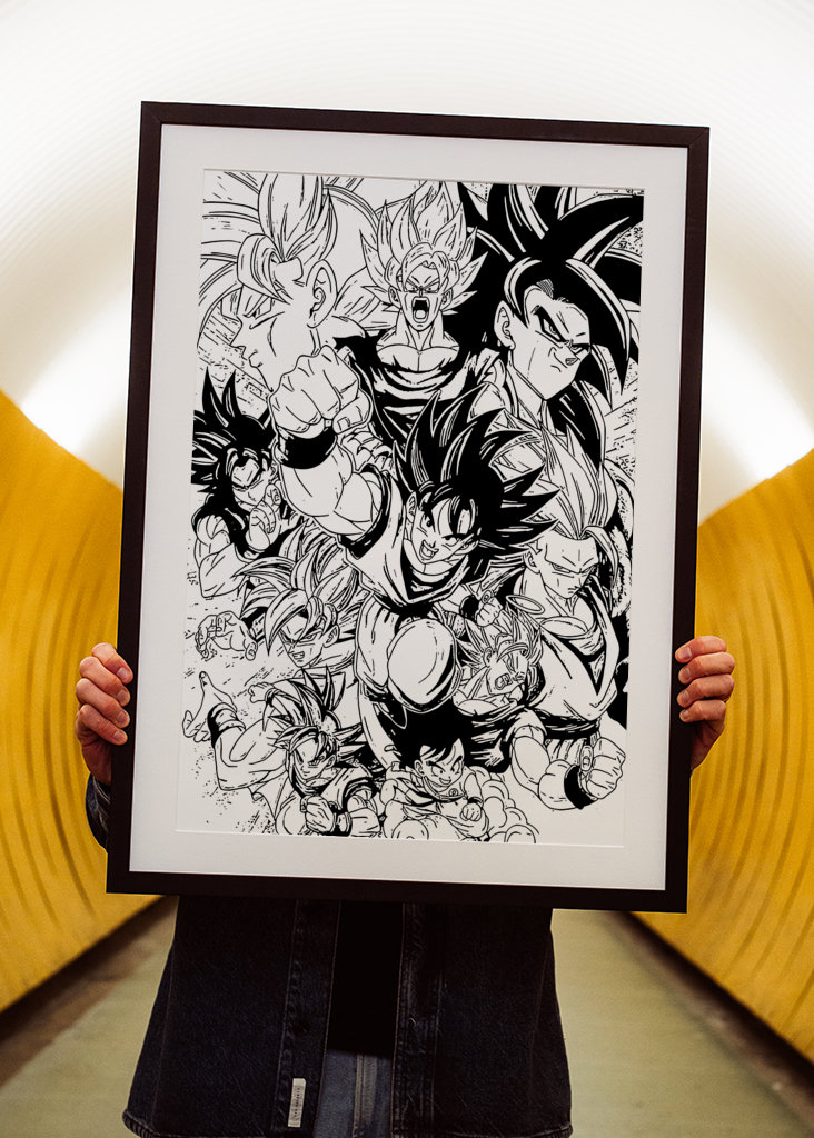 Dragon Ball Z Manga Art
