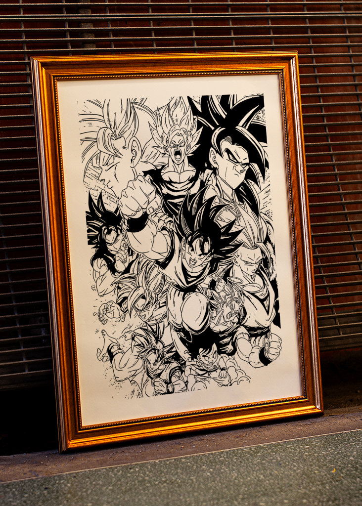 Dragon Ball Z Manga Art