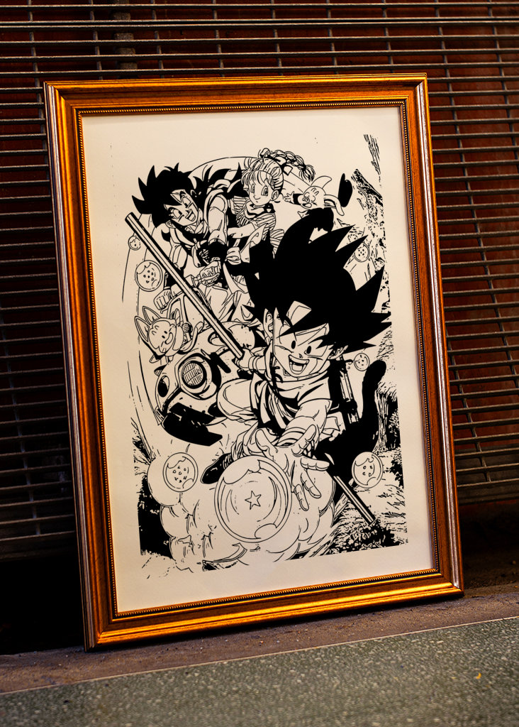 Dragon Ball Z Manga Art