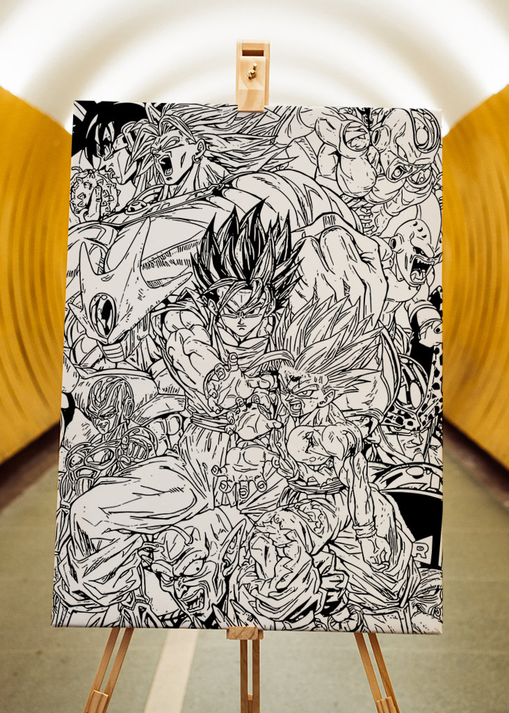 Dragon Ball Z Manga Art
