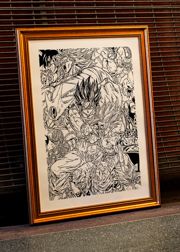 Dragon Ball Z Manga Art