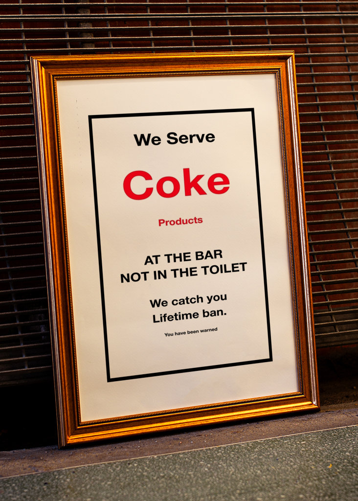 Nous servons du Coca-Cola