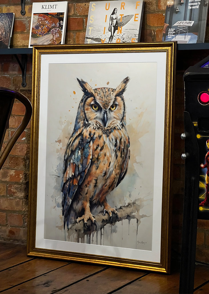 Peinture hibou