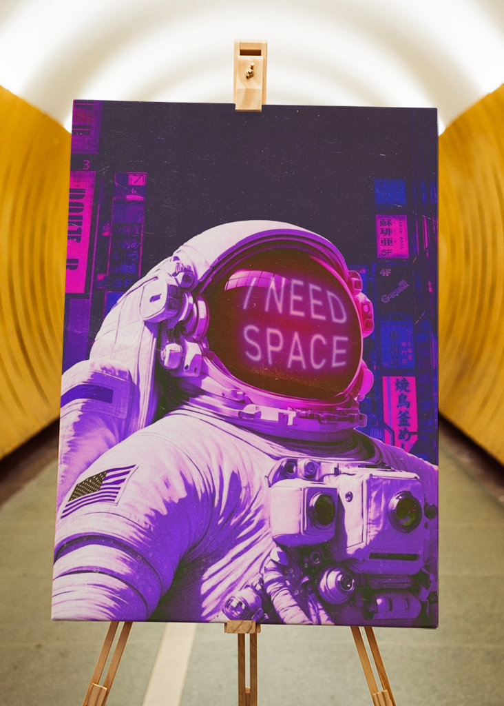 Astronaut har brug for plads