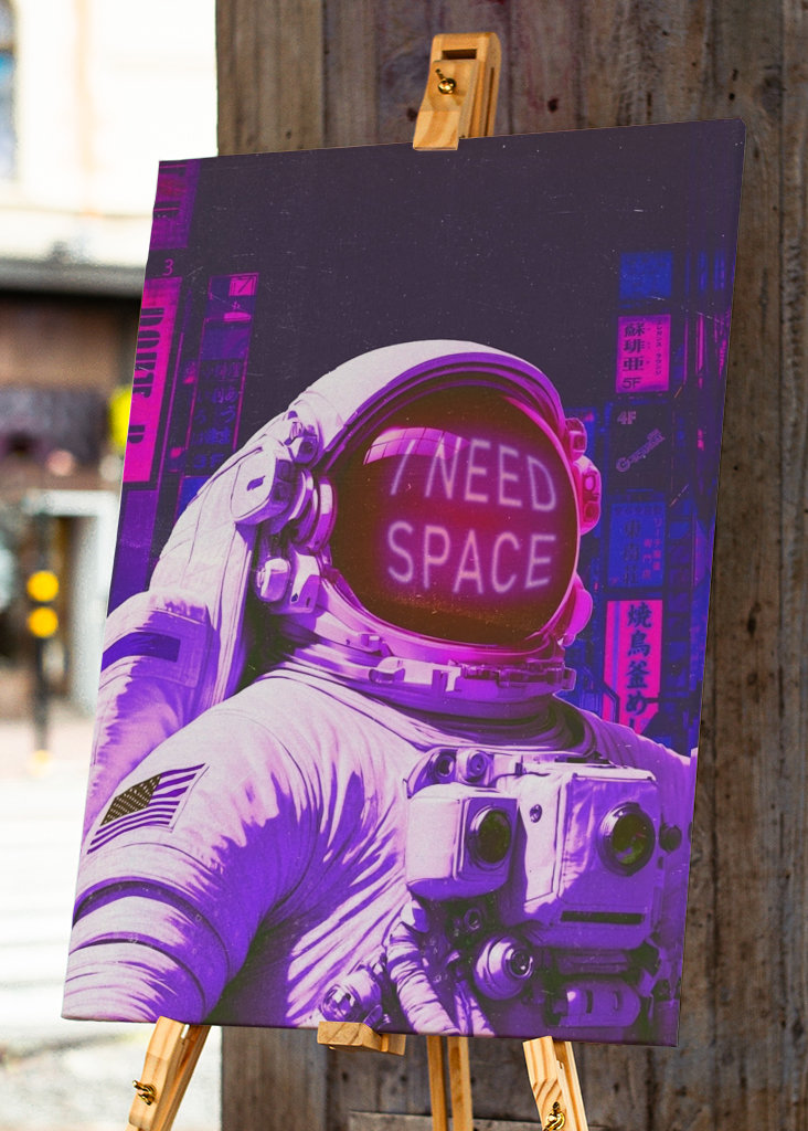 Astronaut har brug for plads