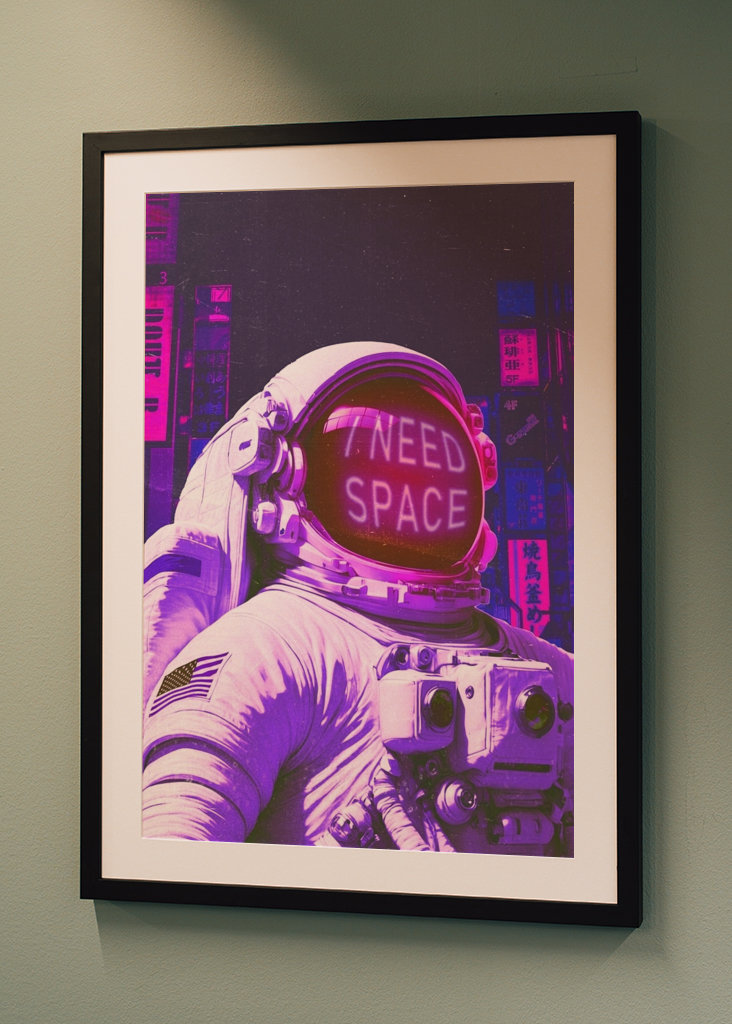 Astronaut har brug for plads