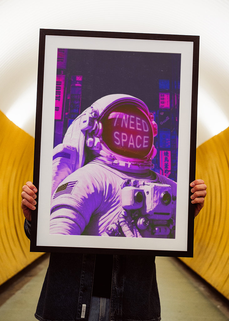 Astronaut har brug for plads