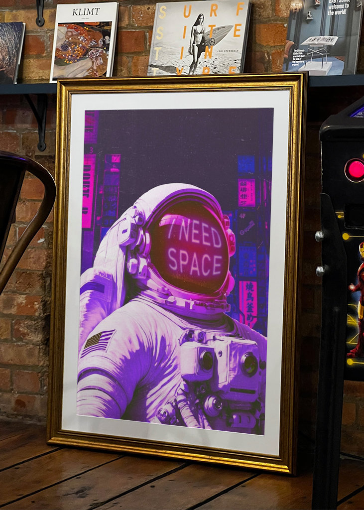 Astronaut har brug for plads