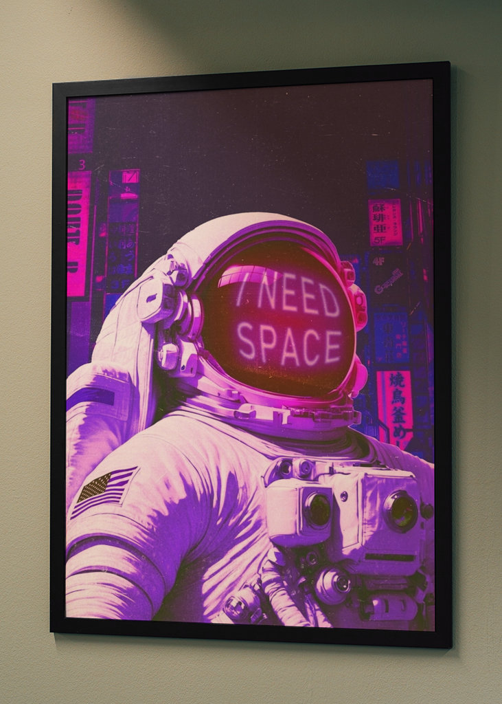 Astronaut har brug for plads