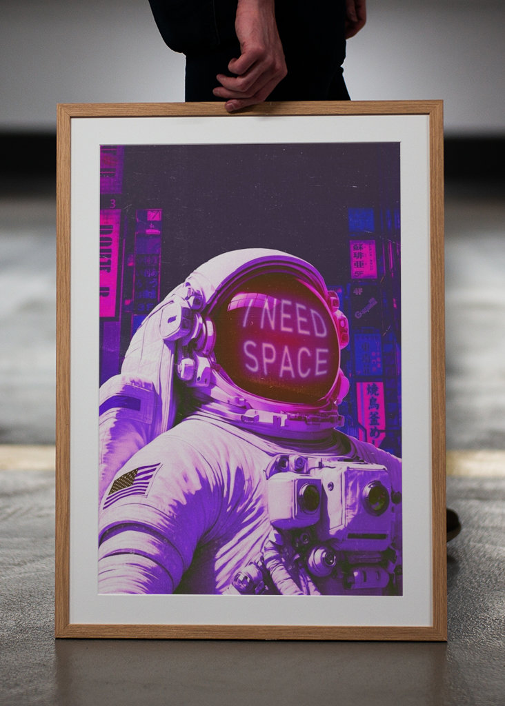 Astronaut har brug for plads