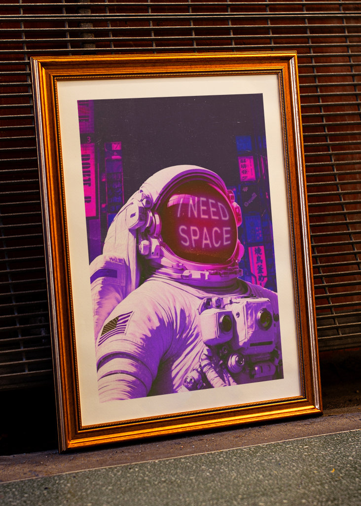 Astronaut har brug for plads