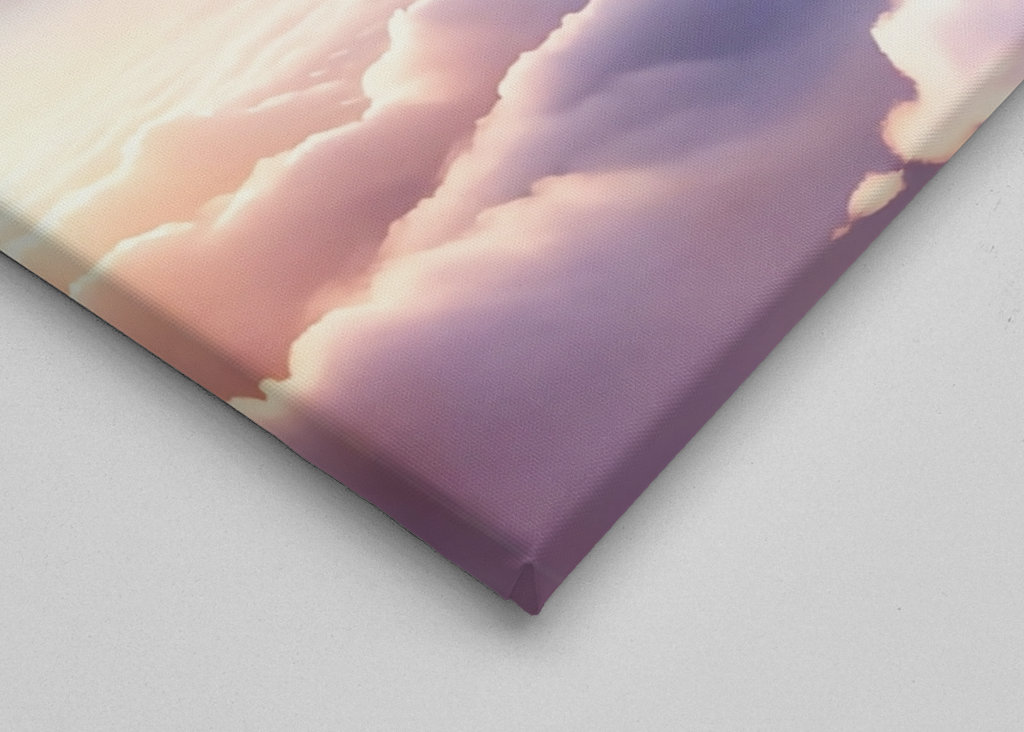 Unicorno alato sulle nuvole