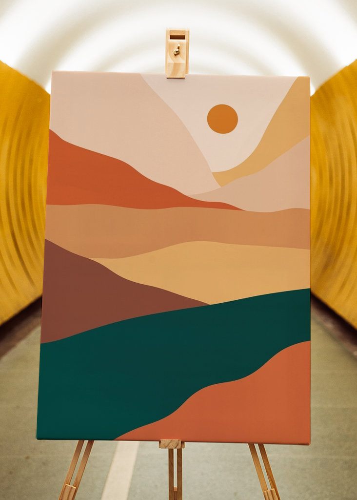 Paisagem em aquarela 1