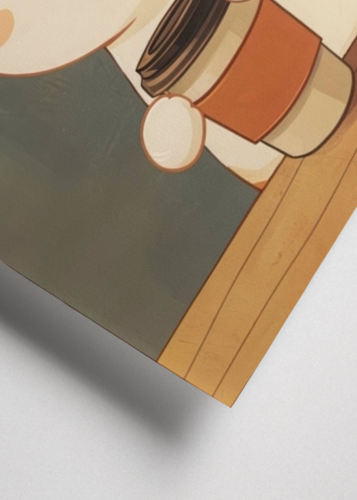 Gato de café bonito