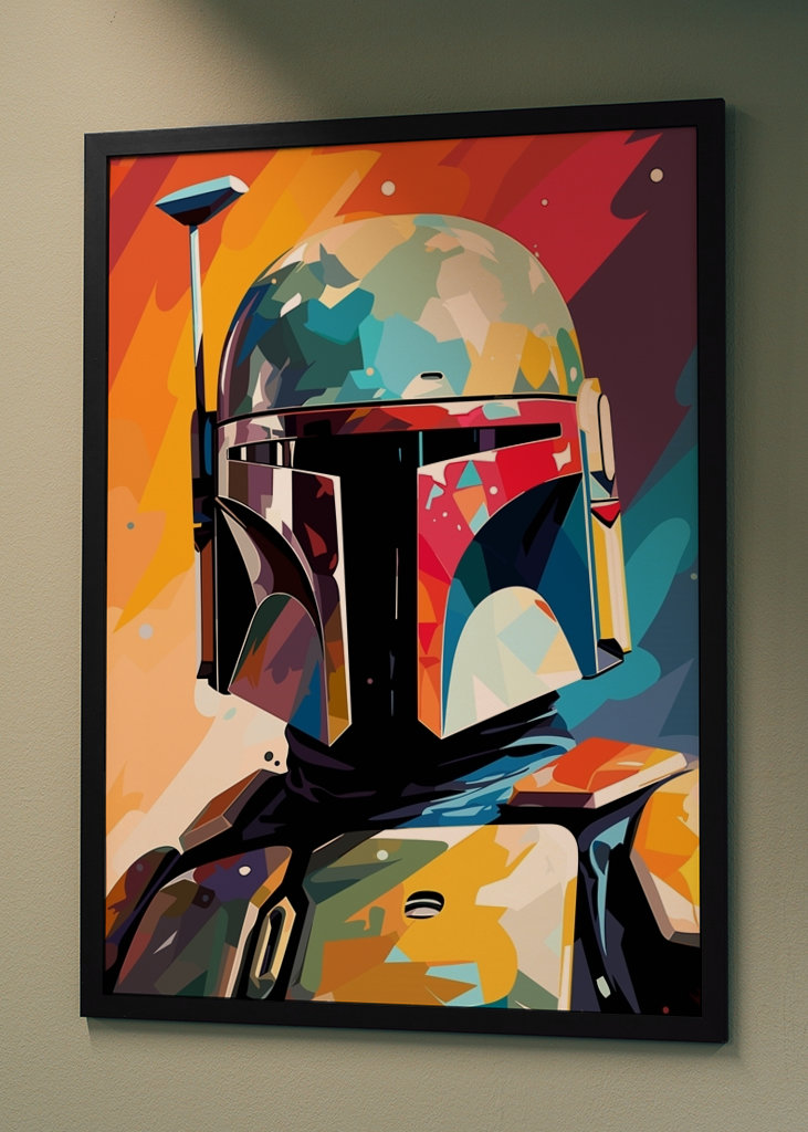 Boba Fett Mandalorian Popart