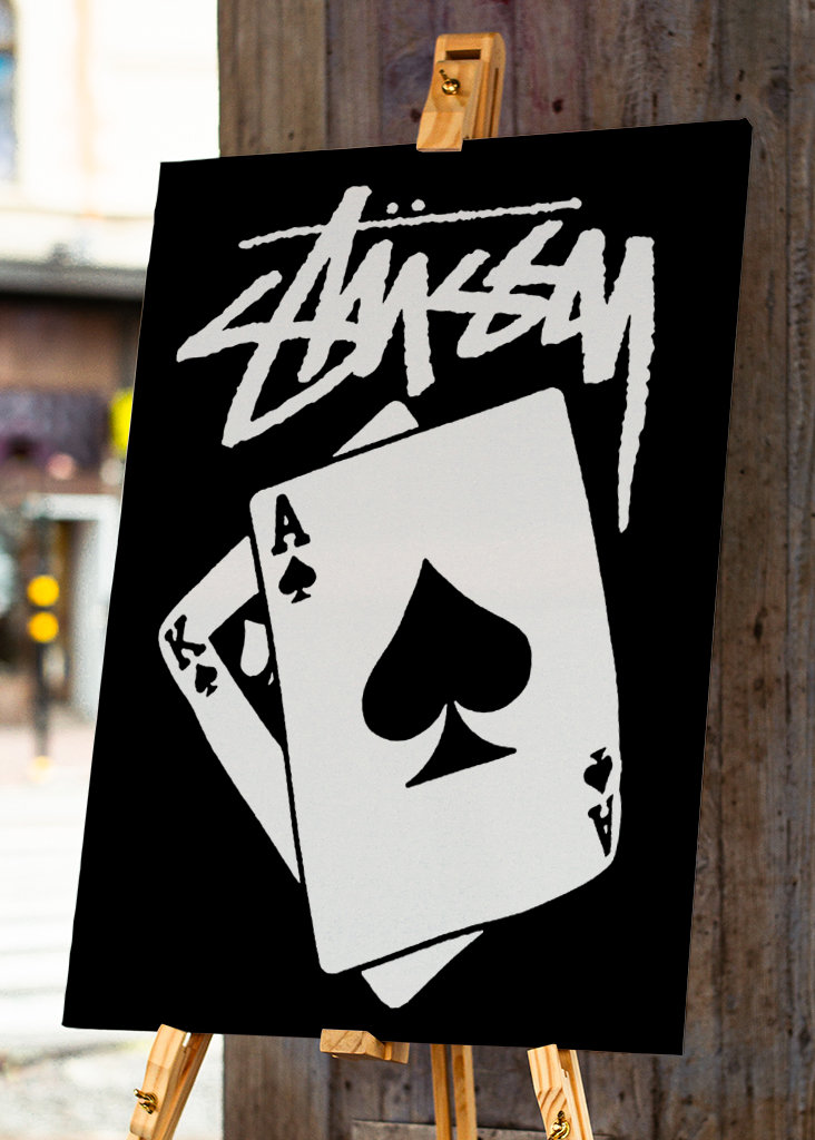 hypebeast card black white