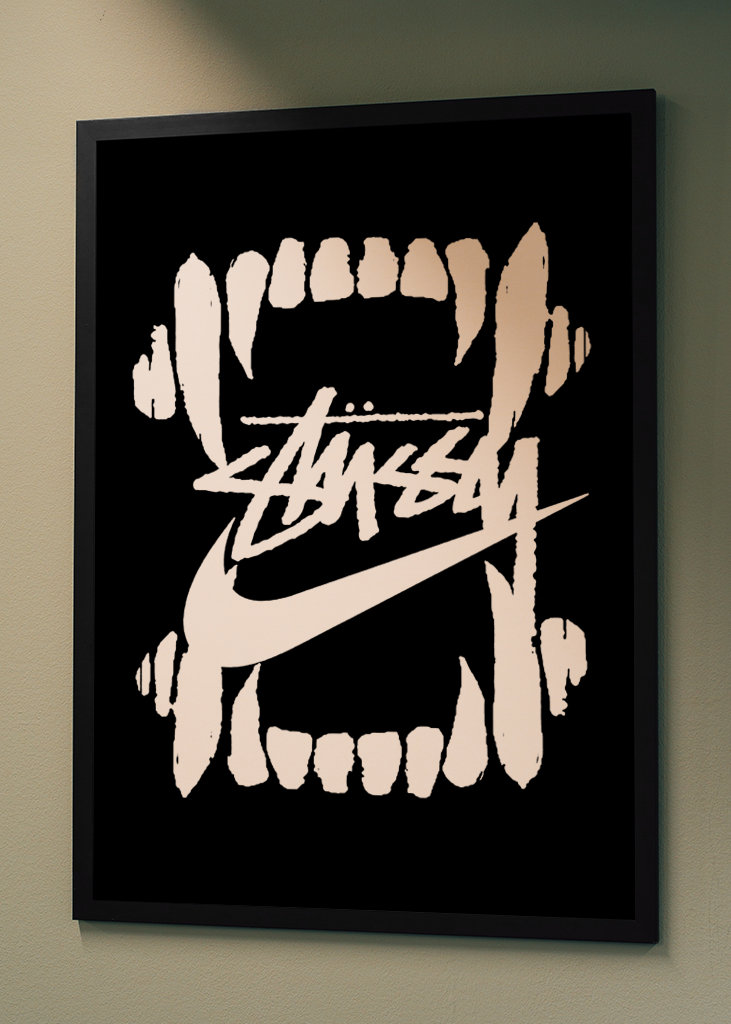 hypebeast mouth black white