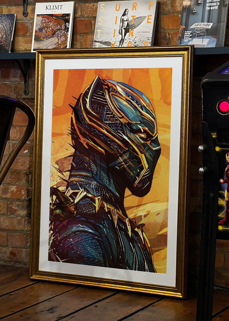 Abstraktes Superhelden-Kunstwerk