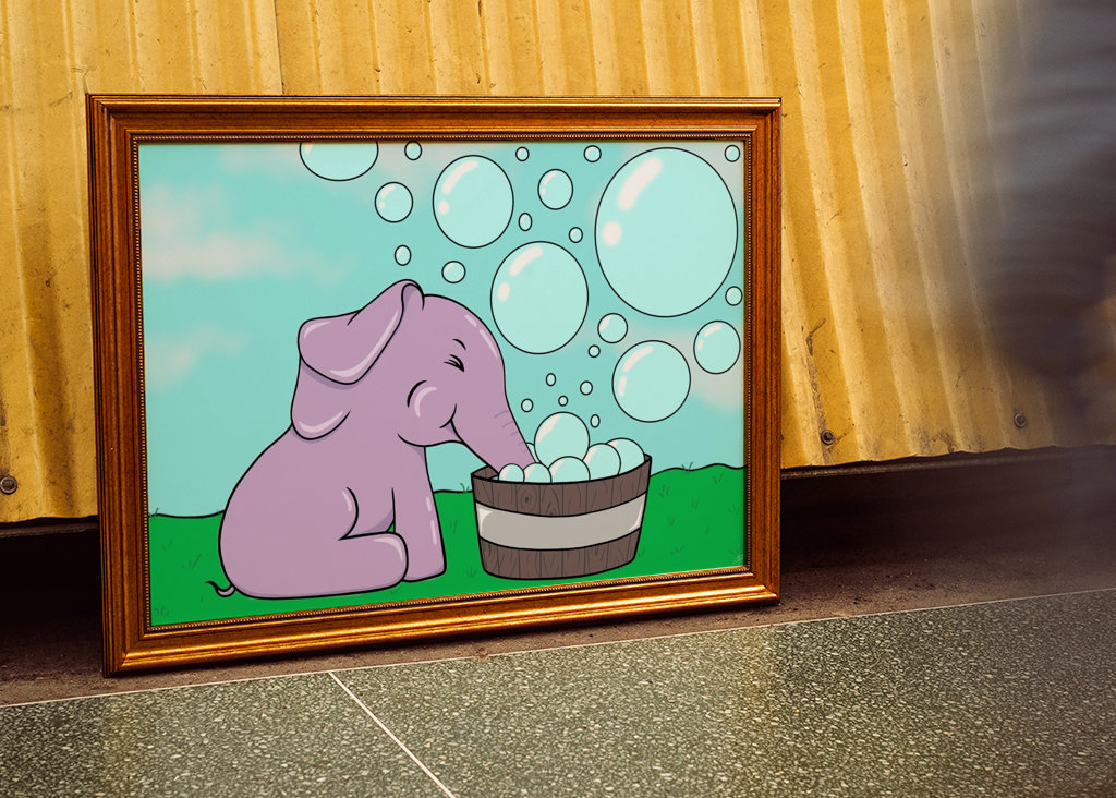 Temperamentní fialový slon!